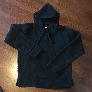 Black “drug rug” or “baja hoodie”